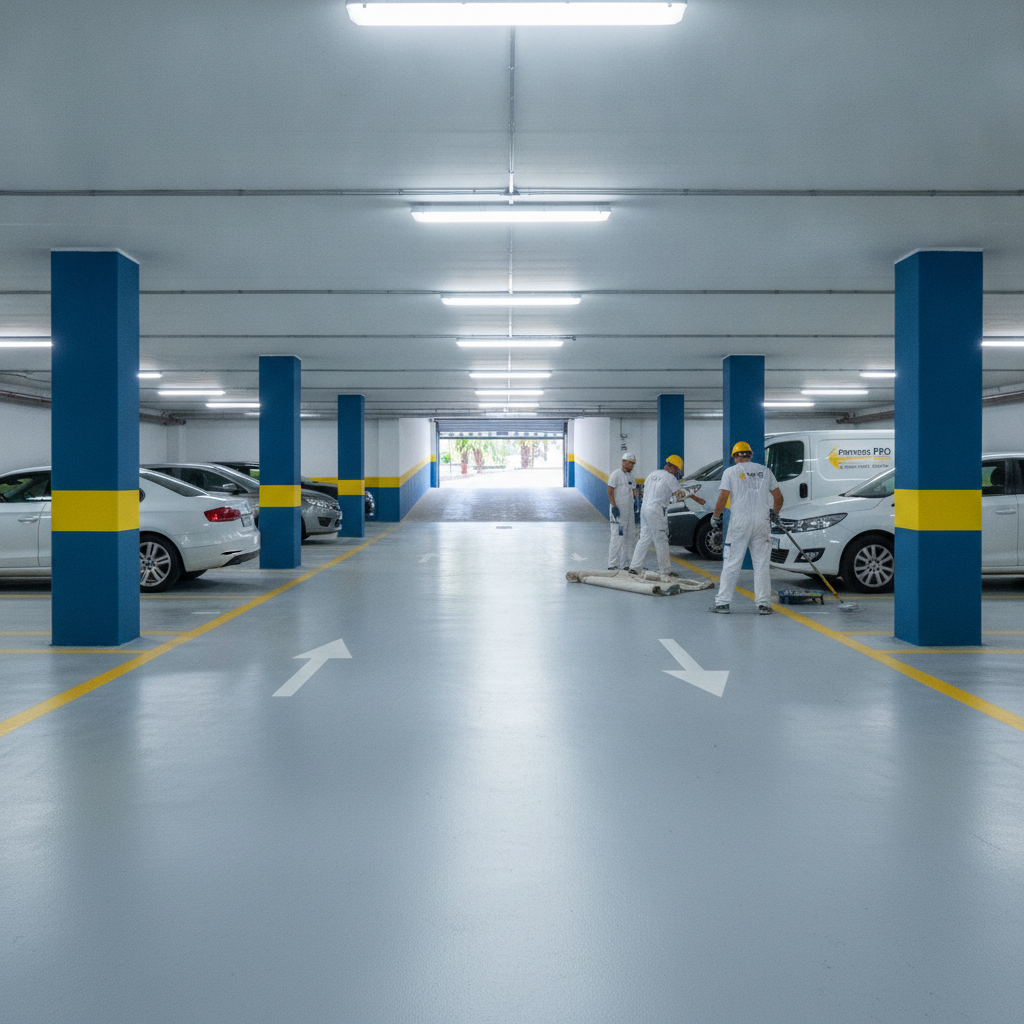 Soluciones Profesionales: Pintores para parkings y estacionamientos subterráneos en comunidades de M