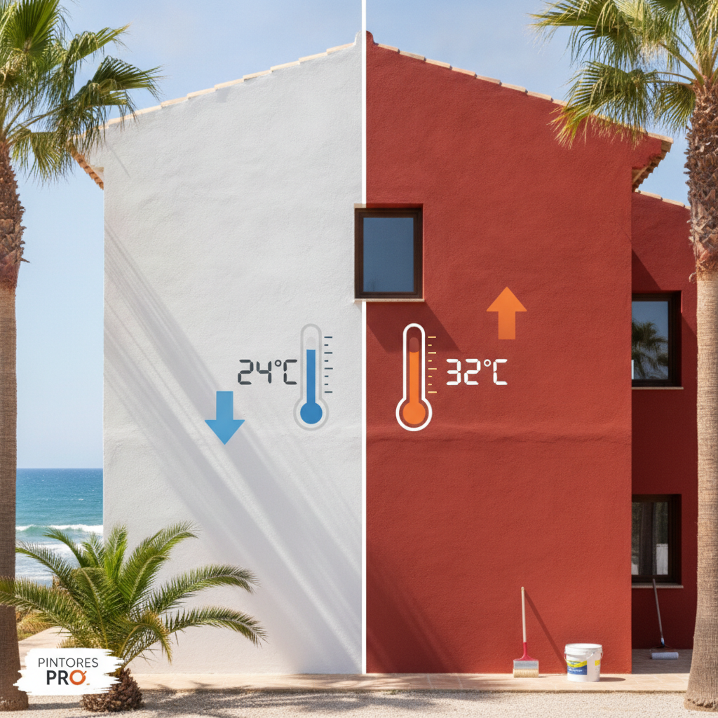 ¿Cómo influye el color de la fachada en la temperatura interior de tu casa en Estepona?