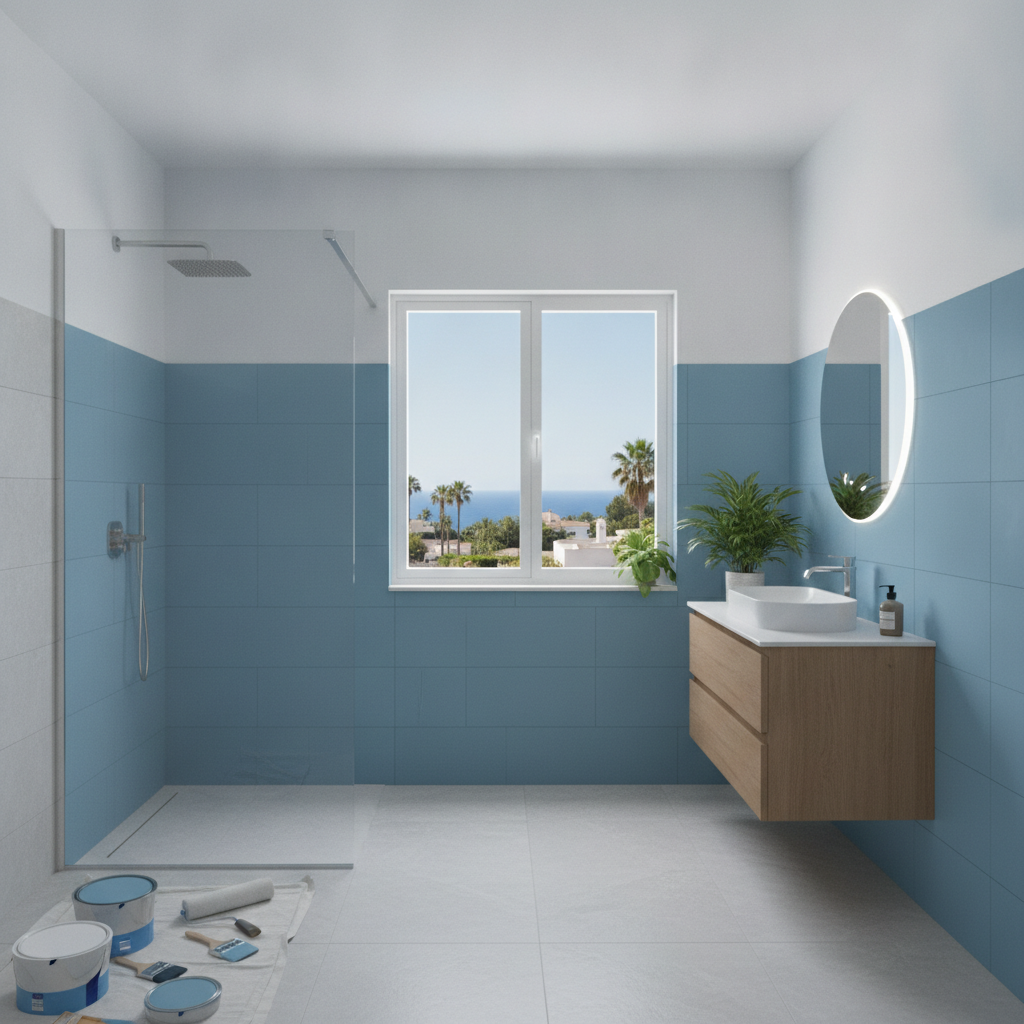 ¿Se puede pintar sobre azulejos? Guía práctica para renovar baños en Marbella