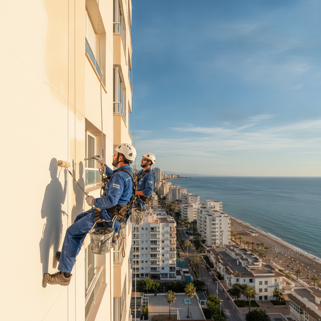 Excelencia en Altura: Pintores homologados para trabajos verticales en fachadas de edificios en Torr