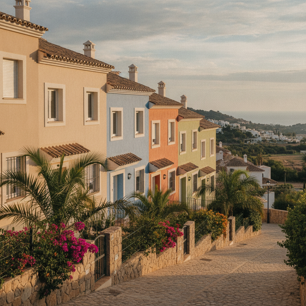 ¿Qué color elegir para pintar el exterior de una casa adosada en Mijas?