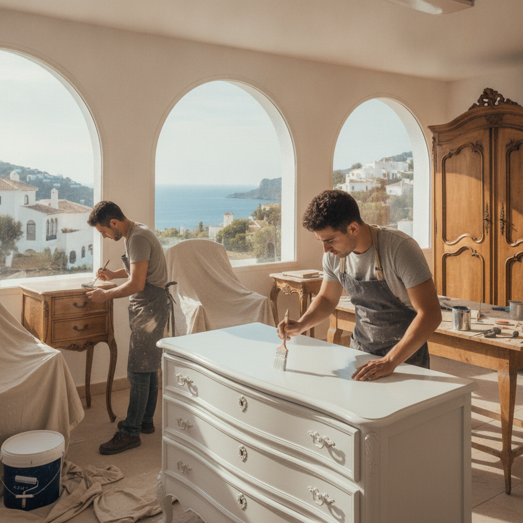 Restauración y elegancia: El arte de renovar tus muebles con Pintores Pro en la Costa del Sol