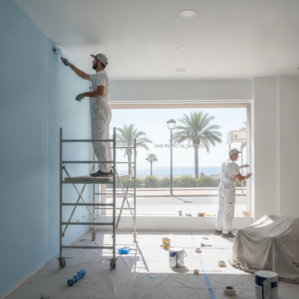 Renovación Express: Pintores rápidos para locales comerciales en San Pedro de Alcántara